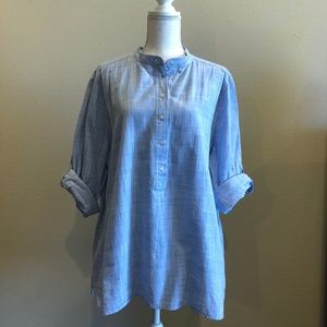Chambray popover (with pockets!), J. Crew